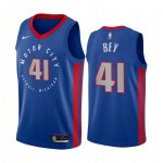 Maillot de Basket #41 Bey Pistons Motor City Edition